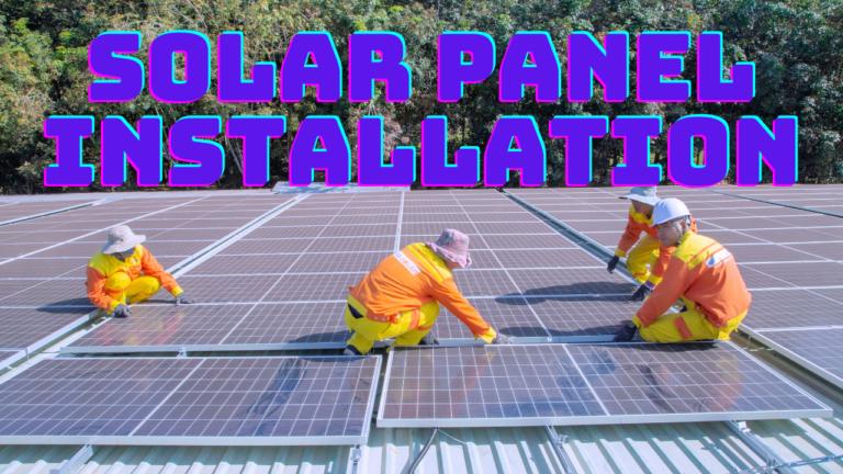 Solar panel installation