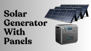 solar generator with panels